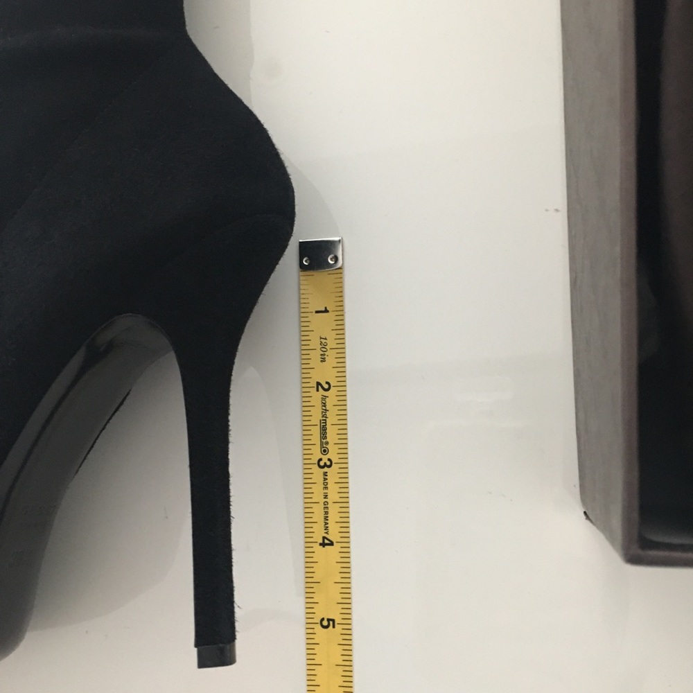Gucci Black Suede Leather 36.5 Over The Knee Boots - Picture 12 of 13